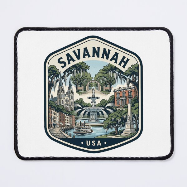Item preview, Savannah Georgia Vintage Travel Emblem designed and sold by k3rstman1.