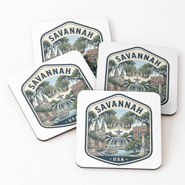 Item preview, Savannah Georgia Vintage Travel Emblem designed and sold by k3rstman1.