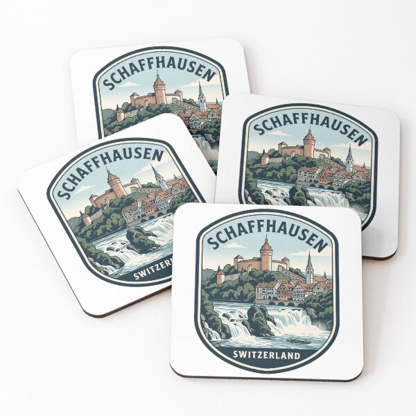 Item preview, Vintage Schaffhausen Switzerland Rhine Falls Travel Badge designed and sold by k3rstman1.