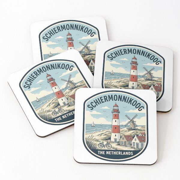 Item preview, Schiermonnikoog Netherlands Vintage Lighthouse Windmill Travel Badge designed and sold by k3rstman1.