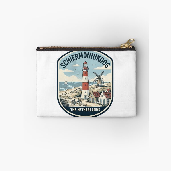 Item preview, Schiermonnikoog Netherlands Vintage Lighthouse Windmill Travel Badge designed and sold by k3rstman1.