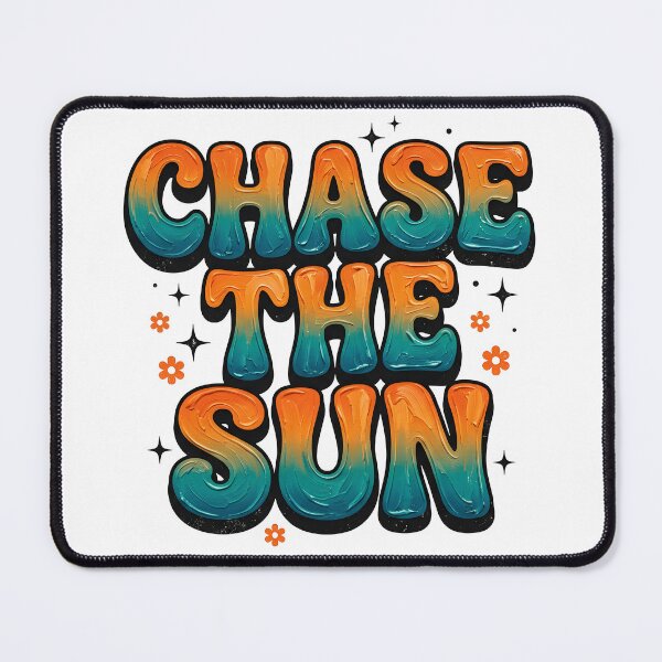 Item preview, Chase The Sun Retro Groovy Painted Typography designed and sold by IrisByJoVon.