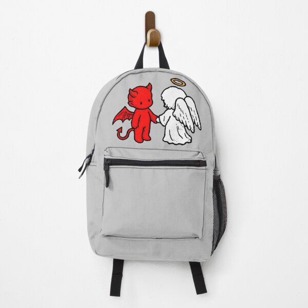 Item preview, Cute chibi devil and angel holding hands designed and sold by blackdogshop.