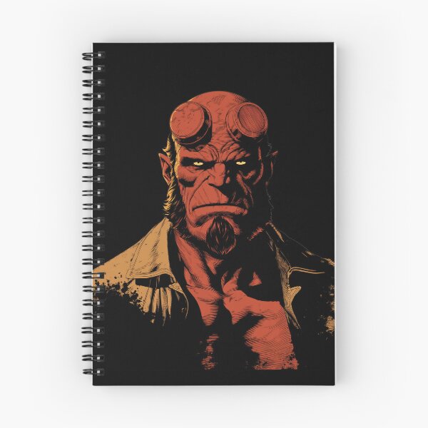 Item preview, hellboy portrait profile illustration designed and sold by blackdogshop.