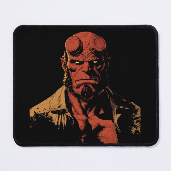 Item preview, hellboy portrait profile illustration designed and sold by blackdogshop.