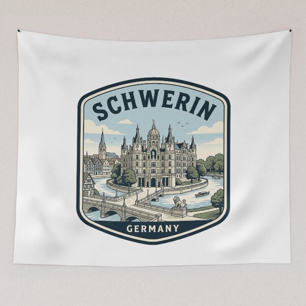 Item preview, Schwerin Castle Germany Vintage Travel Badge designed and sold by k3rstman1.