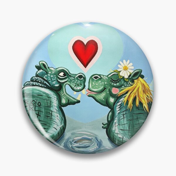 Item preview, Loving hippopotamus designed and sold by Jonsmartdesigns.