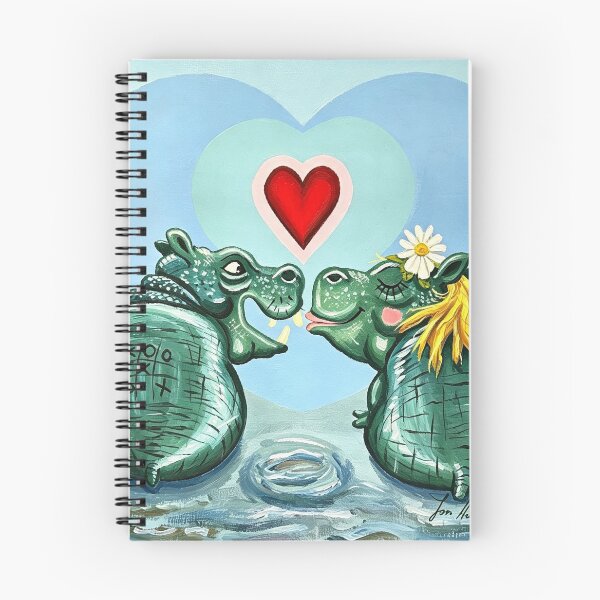 Item preview, Loving hippopotamus designed and sold by Jonsmartdesigns.