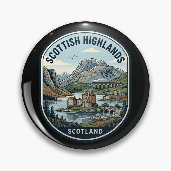 Item preview, Scottish Highlands Vintage Travel Badge Scotland designed and sold by k3rstman1.