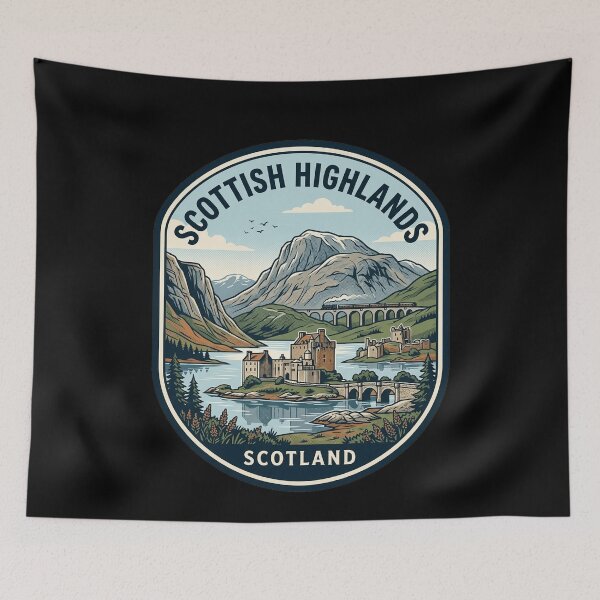 Item preview, Scottish Highlands Vintage Travel Badge Scotland designed and sold by k3rstman1.