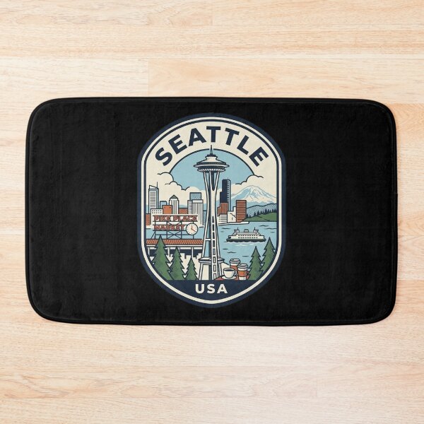 Item preview, Seattle Washington Space Needle Pike Place Market designed and sold by k3rstman1.
