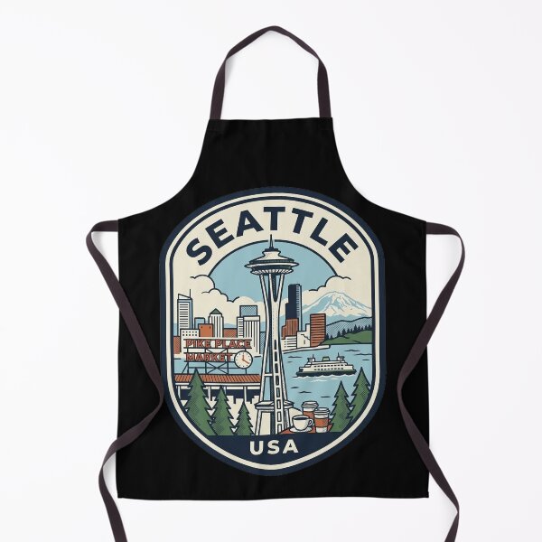 Item preview, Seattle Washington Space Needle Pike Place Market designed and sold by k3rstman1.