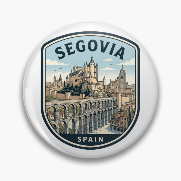 Item preview, Segovia Spain Travel Emblem Vintage Landmark designed and sold by k3rstman1.