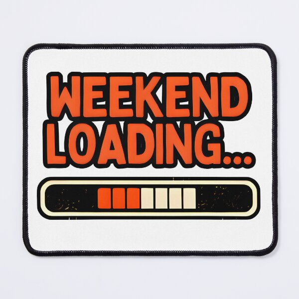 Item preview, Weekend Loading Funny Weekend Lover Retro Typography Design designed and sold by Spirit of Siam.