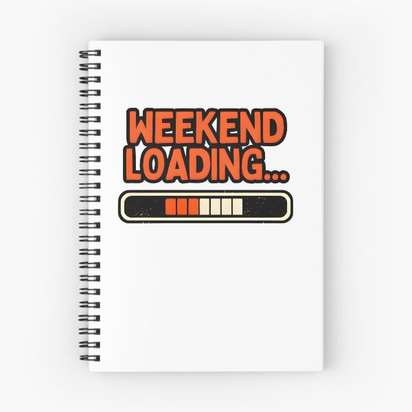 Item preview, Weekend Loading Funny Weekend Lover Retro Typography Design designed and sold by Spirit of Siam.