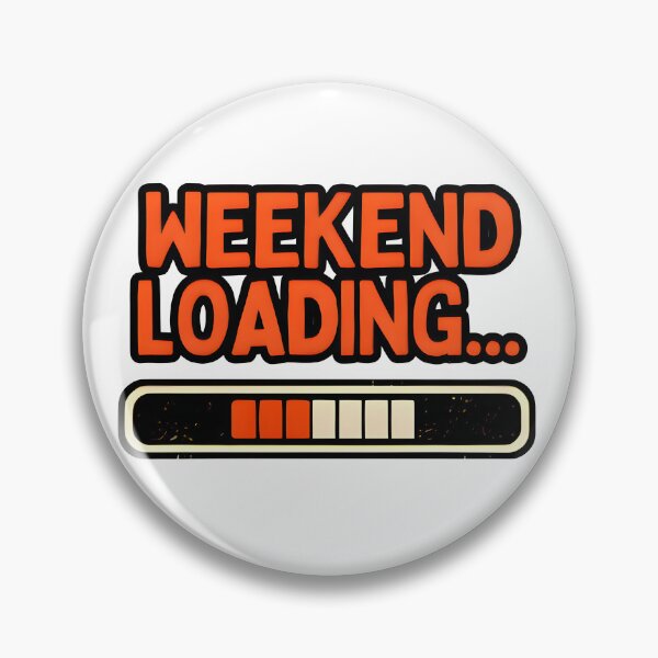 Item preview, Weekend Loading Funny Weekend Lover Retro Typography Design designed and sold by Spirit of Siam.