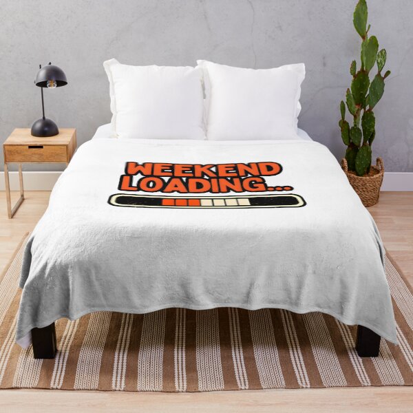 Item preview, Weekend Loading Funny Weekend Lover Retro Typography Design designed and sold by Spirit of Siam.