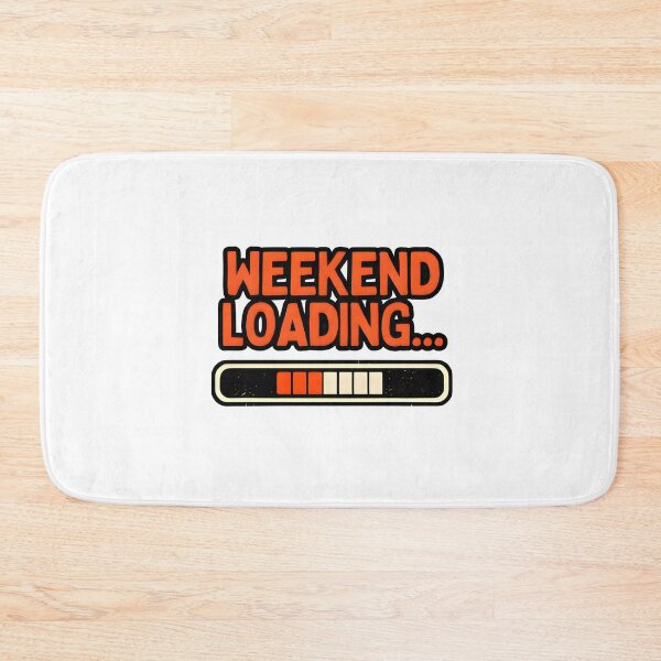 Item preview, Weekend Loading Funny Weekend Lover Retro Typography Design designed and sold by Spirit of Siam.