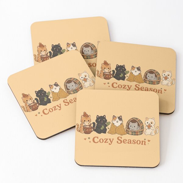 Item preview, Cozy Season Cute Autumn Cats Lineup designed and sold by CRMediaGroup.