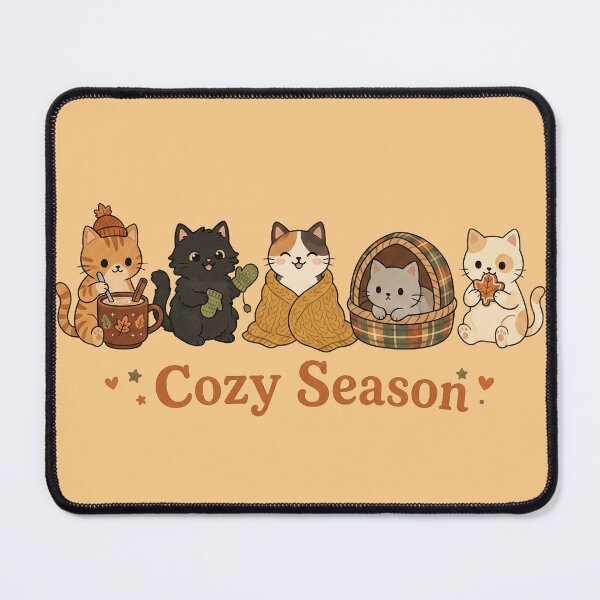 Item preview, Cozy Season Cute Autumn Cats Lineup designed and sold by CRMediaGroup.