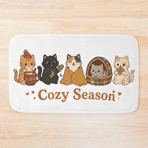 Item preview, Cozy Season Cute Autumn Cats Lineup designed and sold by CRMediaGroup.
