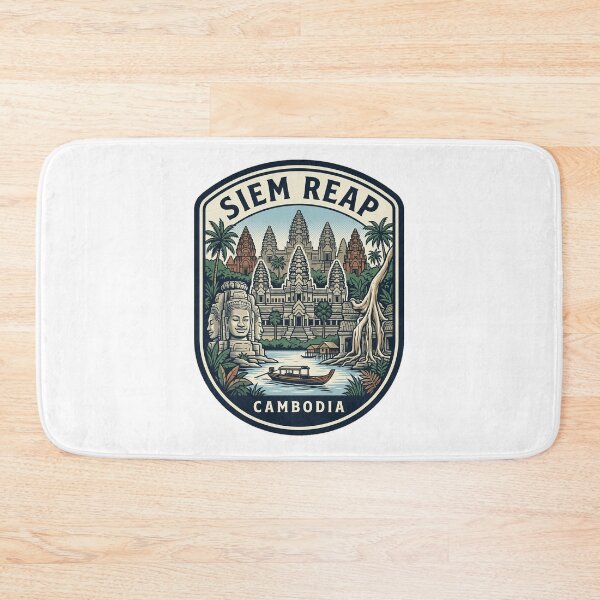 Item preview, Siem Reap Cambodia Angkor Wat Vintage Travel Badge designed and sold by k3rstman1.