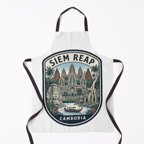 Item preview, Siem Reap Cambodia Angkor Wat Vintage Travel Badge designed and sold by k3rstman1.