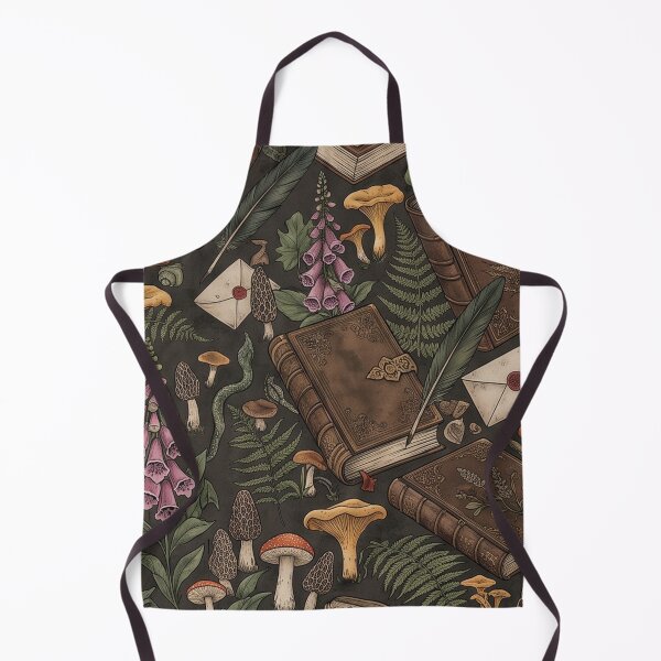 Item preview, Ameluk Antique Books, Feather Quill & Mystical Mushrooms Pattern designed and sold by Ammeluk.