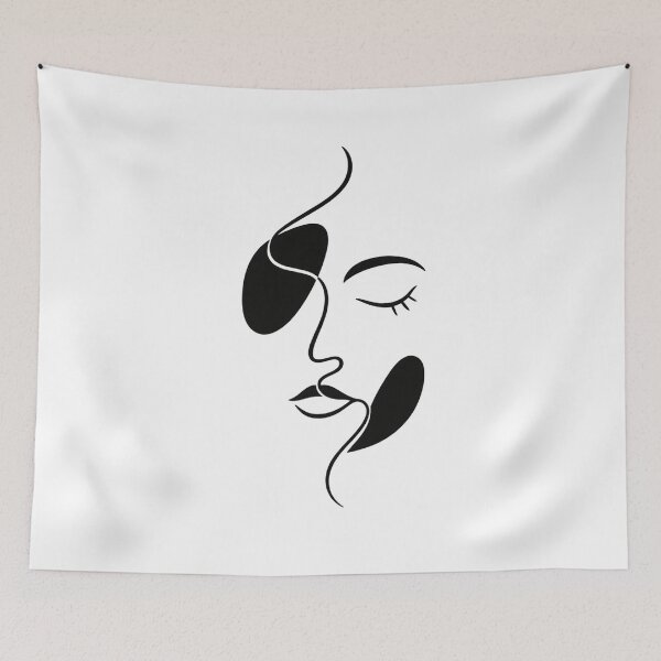 Item preview, Abstract Face Line Art – Minimalist Modern Portrait designed and sold by GraphiteRealm.