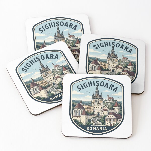 Item preview, Sighisoara Romania Vintage Medieval Citadel Travel Emblem designed and sold by k3rstman1.