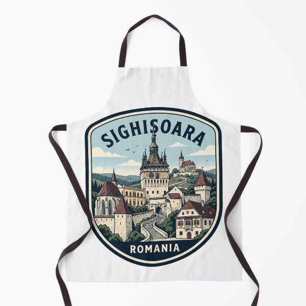 Item preview, Sighisoara Romania Vintage Medieval Citadel Travel Emblem designed and sold by k3rstman1.