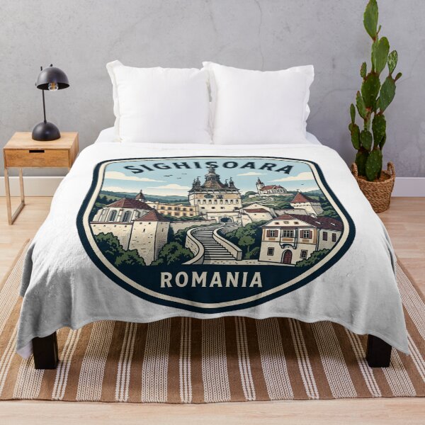 Item preview, Sighisoara Romania Vintage Medieval Citadel Travel Emblem designed and sold by k3rstman1.