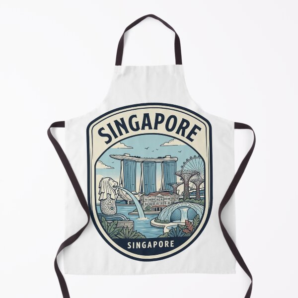 Item preview, Singapore Skyline Vintage Travel Badge designed and sold by k3rstman1.
