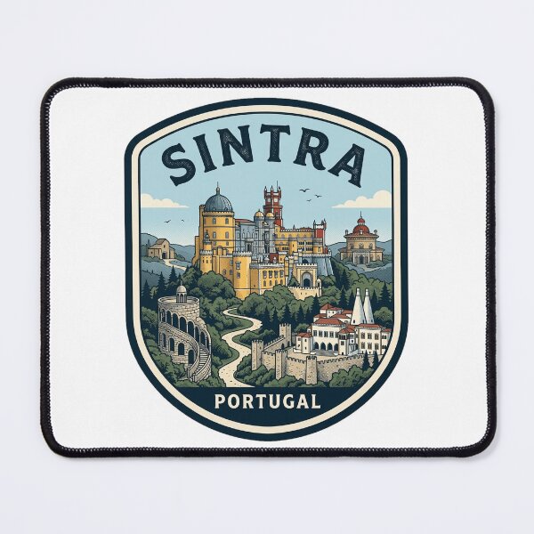 Item preview, Sintra Portugal Vintage Travel Badge Illustration designed and sold by k3rstman1.