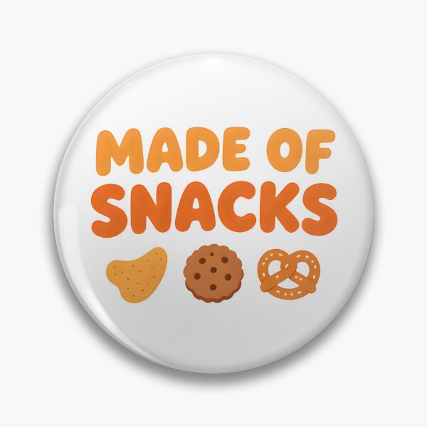 Item preview, Made of Snacks Funny Food Lover Cute Minimalist Design designed and sold by Spirit of Siam.