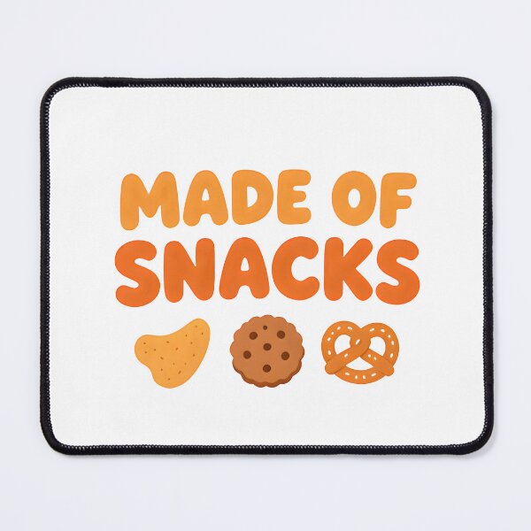 Item preview, Made of Snacks Funny Food Lover Cute Minimalist Design designed and sold by Spirit of Siam.