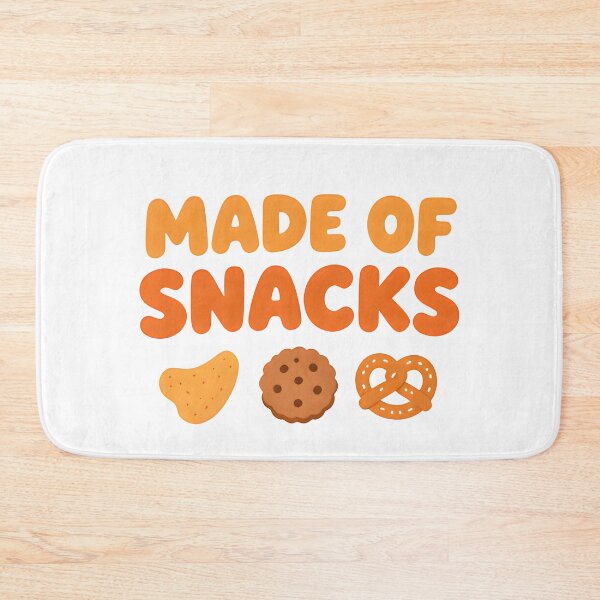 Item preview, Made of Snacks Funny Food Lover Cute Minimalist Design designed and sold by Spirit of Siam.