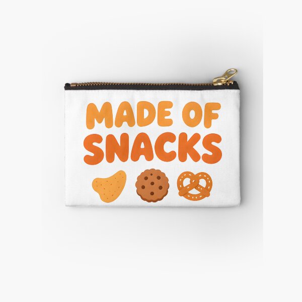 Item preview, Made of Snacks Funny Food Lover Cute Minimalist Design designed and sold by Spirit of Siam.