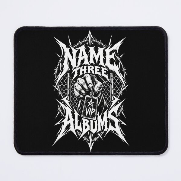 Item preview, Name Three Albums Heavy Metal designed and sold by Kaurisdigital.