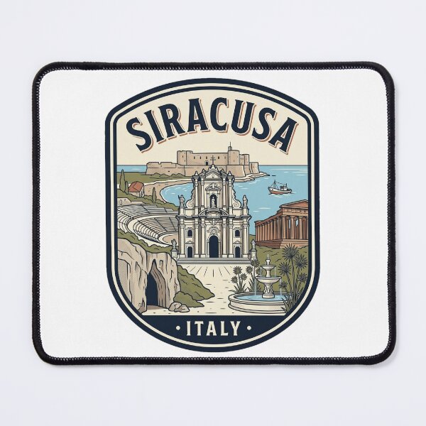 Item preview, Siracusa Sicily Italy Vintage Travel Badge designed and sold by k3rstman1.