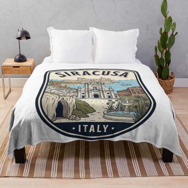 Item preview, Siracusa Sicily Italy Vintage Travel Badge designed and sold by k3rstman1.