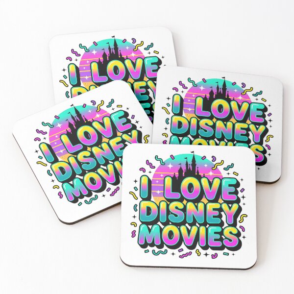 Item preview, I Love Disney Movies Vintage 90s Retro Castle Typography designed and sold by IrisByJoVon.