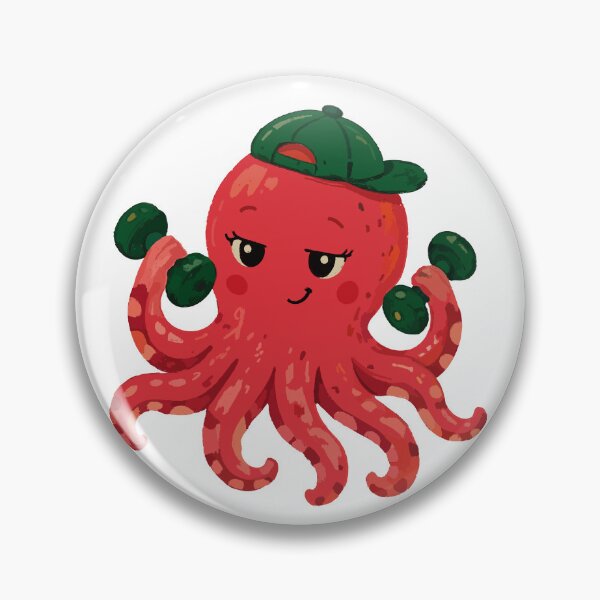 Artikelvorschau, Lustiger Oktopus beim Gewichtheben entworfen und verkauft von biyagoncalves .