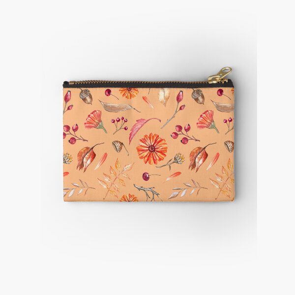 Item preview, Cozy Fall Meadow – Leaves & Wildflowers Pattern | Orange designed and sold by Frohyou.