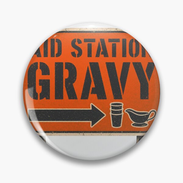 Item preview, Aid Station Gravy Funny Turkey Trot Race Sign designed and sold by BoosterShop.