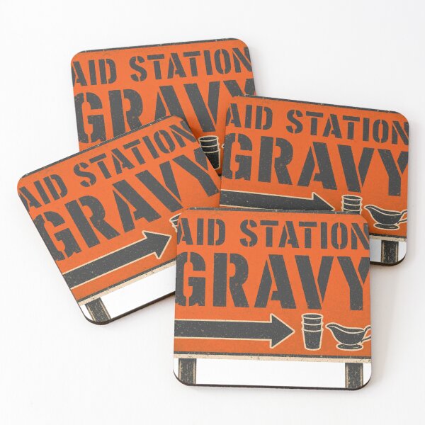 Item preview, Aid Station Gravy Funny Turkey Trot Race Sign designed and sold by BoosterShop.