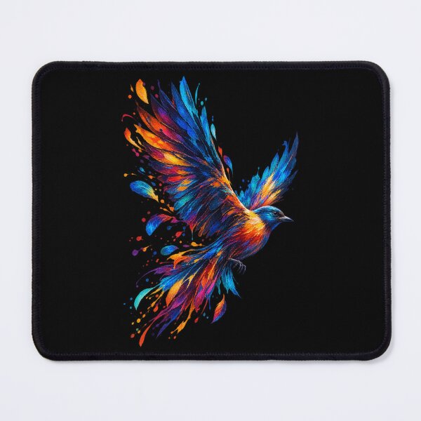 Item preview, Painted Flight – Colorful Abstract Bird Digital Art designed and sold by GraphiteRealm.