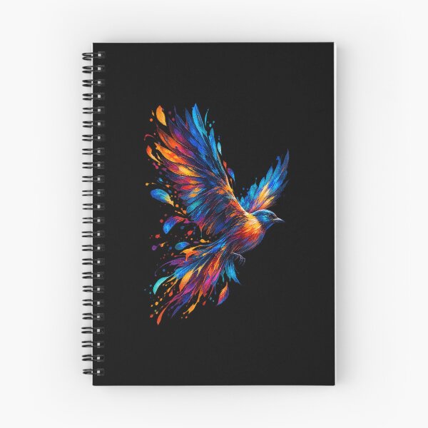 Item preview, Painted Flight – Colorful Abstract Bird Digital Art designed and sold by GraphiteRealm.