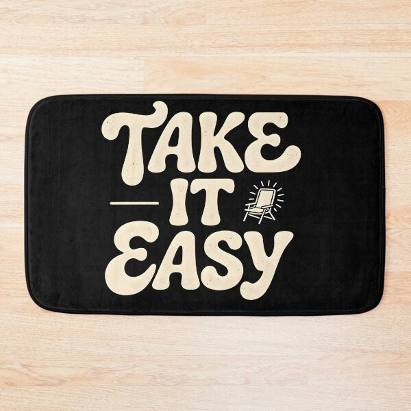 Item preview, Take It Easy Relaxed Lifestyle Retro Minimalist Design designed and sold by Spirit of Siam.