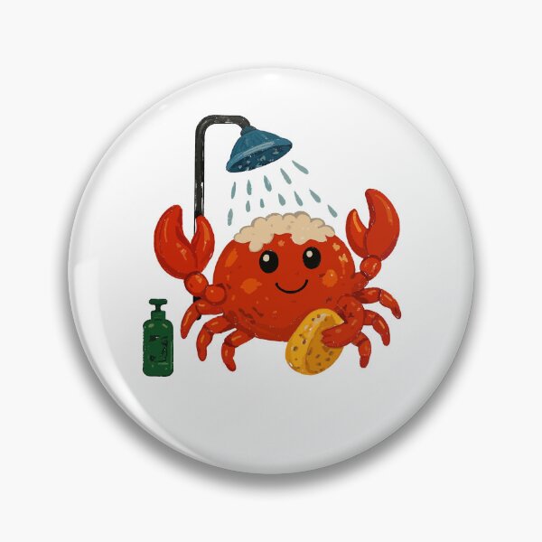 Item preview, Funny Crab Taking a Bath designed and sold by biyagoncalves .